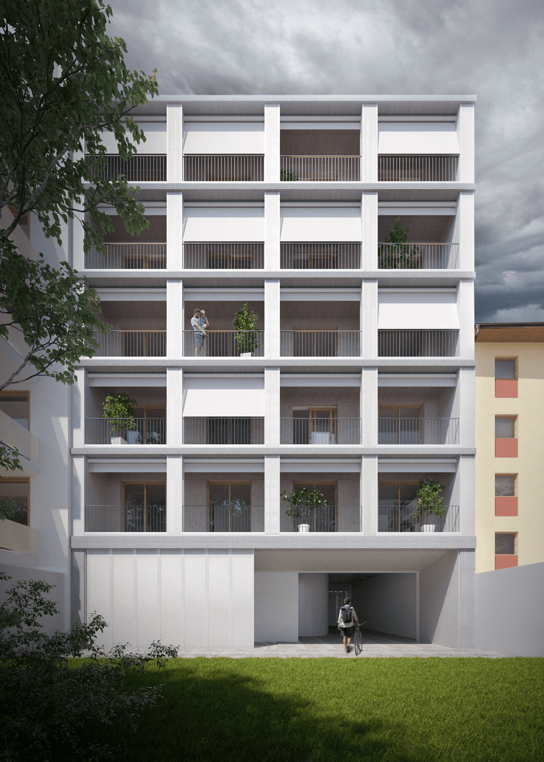 Equinox designed this 16-units multi-residential building in Budapest.