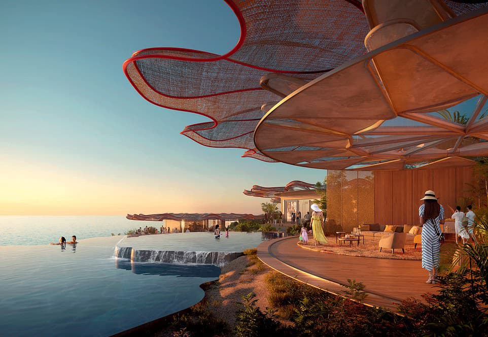 The Equinox Founding Partners supported Foster+Partners in developing the sustainability concept for the Coral Bloom Resort masterplan on Shurayrah Island.