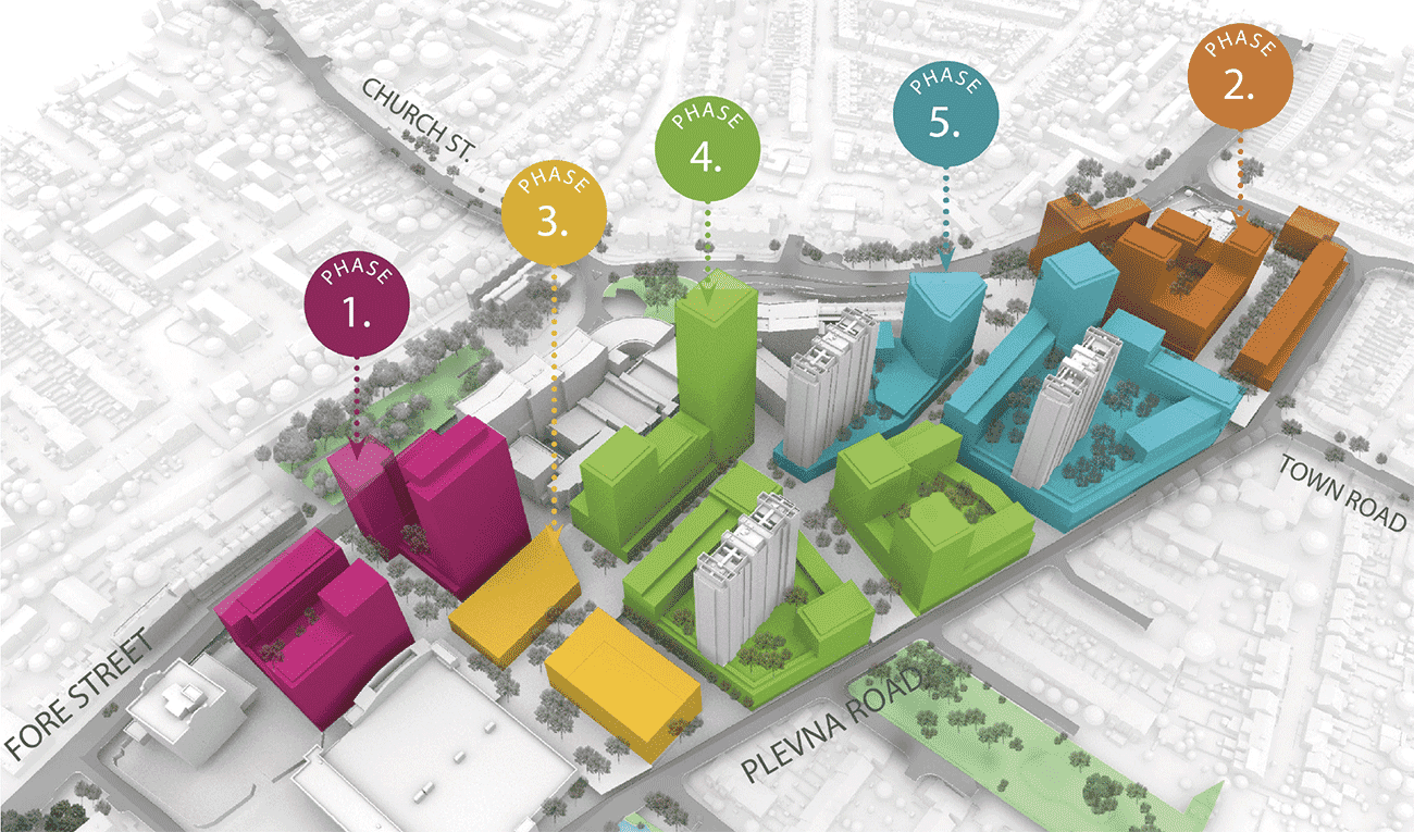 Equinox Founding Partner Noémi was leading the Environmental and MEP team developing the energy & sustainability strategy as well as the MEP concept for the 245,000m2 residential, office & retail masterplan in North London.