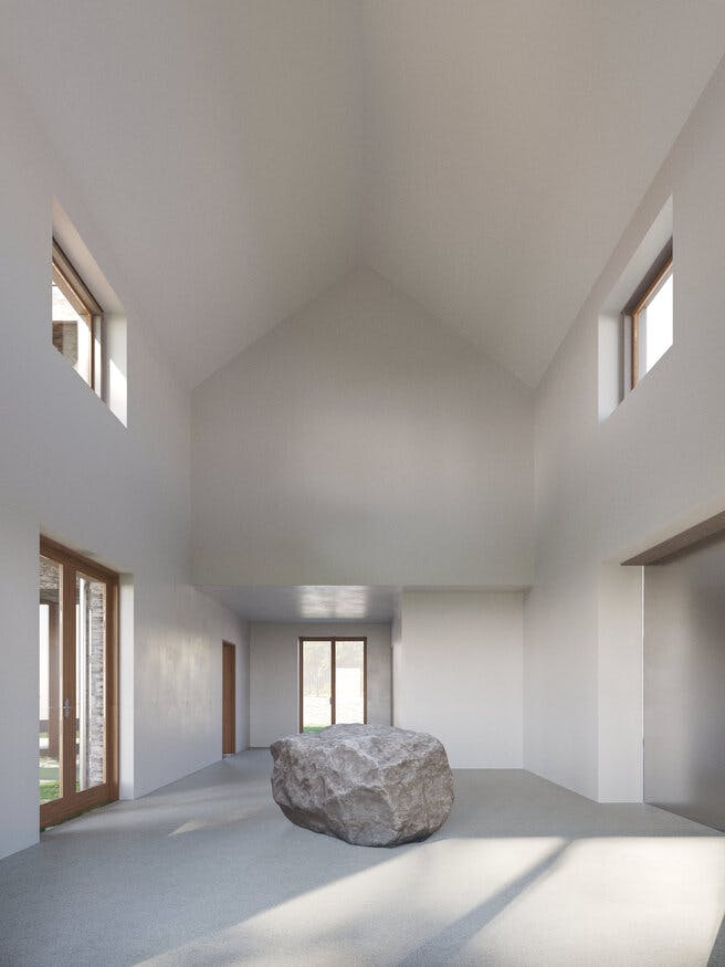 Equinox designed and built this residence and sculptor's workshop in Tihany, Hungary.